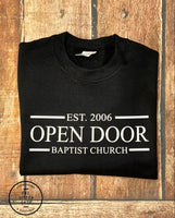 Open Door Baptist Church Long Sleeve Tshirt - Comfort Colors Brand