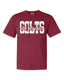 SJ Welsh Colts Name Puff Tee - Comfort Colors Short Sleeve