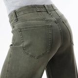 Mid Rise Wide Leg Full Jeans