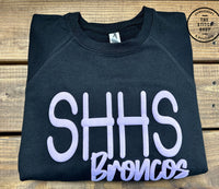 SHHS Broncos Puff Loopback Terry Sweatshirt