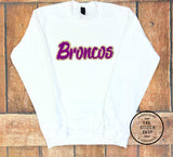 Broncos Chenille Patch Gildan Sweatshirt