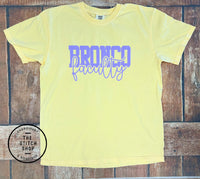 Bronco Faculty Puff Comfort Colors Shirts