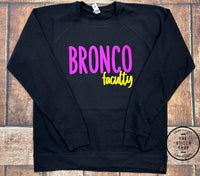 Bronco Faculty Puff Vinyl Loopback Terry Sweatshirt