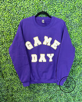 Game Day Chenille Patch Gildan Sweatshirt