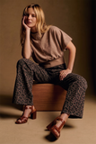 Mock Neck Suede Look Brush Top