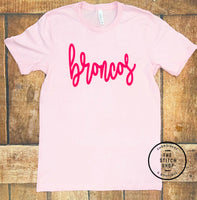 Broncos Pink Puff Tees