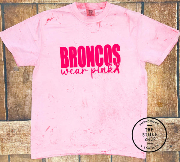 Broncos Pink Puff Tees