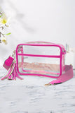 Clear PU Cross Body Camera Bag