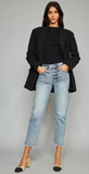 Kancan Morgana High Rise Straight Fit Fray Hem Jean