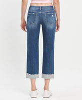 LOVERVET MID RISE CUFFED BOYFRIEND JEANS