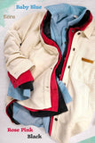JKT1767-Loose Fit Button Down Corduroy Shacket with Pockets