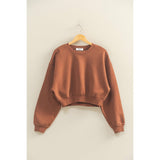 Everyday Long Sleeve Cropped Sweatshirt