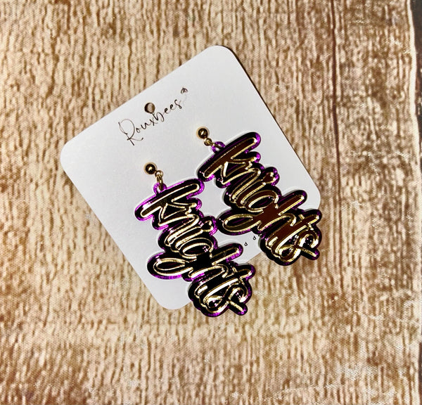 Rouxbees Acrylic South Beau Knights Earrings