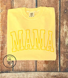 Comfort Colors Tone on Tone MAMA Puff Tee