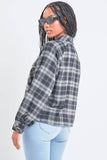 Women's Cropped Boxy Fit Shacket-J1092PSH