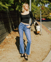 HIGH RISE FULL LENGTH BOOTCUT JEANS