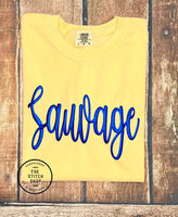 Metallic Puff Sauvage Comfort Colors Tee