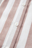 Stripe Casual Button Down Sleeveless Shirt | S-XL