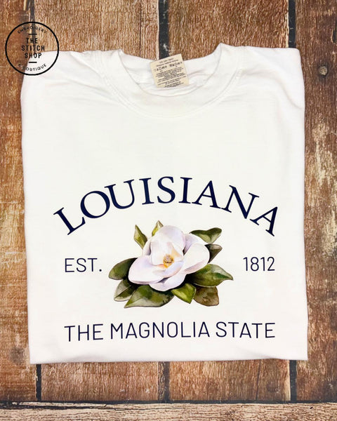 Louisiana Magnolia Comfort Colors Tee