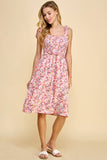 SMOCKED TOP MIDI DRESS (A508354A77)