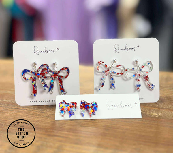 Patriotic Holiday Earrings
