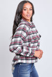 Women's Cropped Boxy Fit Shacket-J1092PSH