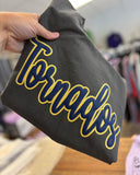 Custom Team Puff with Glitter Out Line Comfort Colors Tee