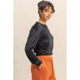 Banded Waist Sweatshirt