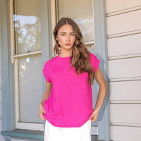 Sleeveless Solid Rib Top