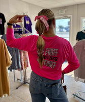 1 1/2" Hot Pink Ribbon with Puff Name