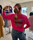 1 1/2" Hot Pink Ribbon with Puff Name