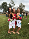Embroidered Homecoming / Prom Bouquet Sash