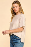 Solid Ribbed Basic Top