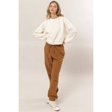 Cropped Pullover Sweatshirt