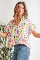 Grace Floral Print Fashion Blouse | S-XL