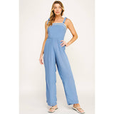 BOHEMIAN DREAM SQUARE NECK BOW JUMPSUIT