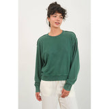 Drop Shoulders Crewneck Sweatshirt
