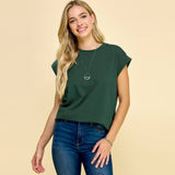 Short Sleeve Solid Top