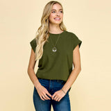 Short Sleeve Solid Top