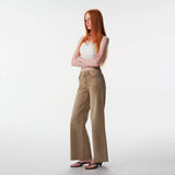 Mid Rise Wide Leg Full Jeans