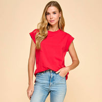 Short Sleeve Solid Top
