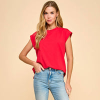 Short Sleeve Solid Top