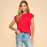 Short Sleeve Solid Top