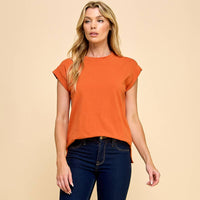 Short Sleeve Solid Top