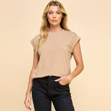 Short Sleeve Solid Top