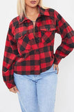 Women's Cropped Boxy Fit Shacket-J1092PSH