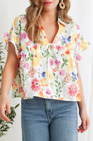 Grace Floral Print Fashion Blouse | S-XL