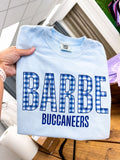 Barbe Gingham Comfort Colors Printed Tee