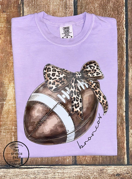 Broncos Football Comfort Colors Short Sleeve Tee