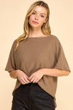 Solid Ribbed Basic Top